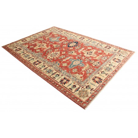 Tappeto Kazak Fine Pakistan marrone grigio 169x243