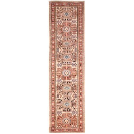 Tappeto Kazak Fine Pakistan marrone grigio 79x288