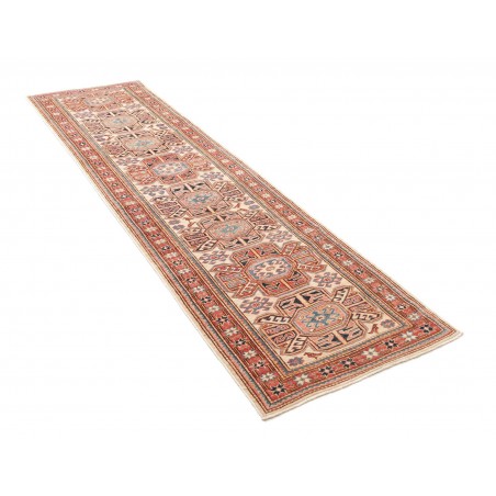 Tappeto Kazak Fine Pakistan marrone grigio 79x288