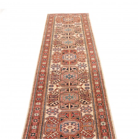 Tappeto Kazak Fine Pakistan marrone grigio 79x288