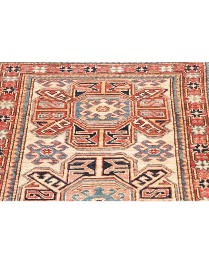 Tappeto Kazak Fine Pakistan marrone grigio 79x288