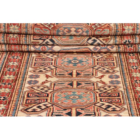 Tappeto Kazak Fine Pakistan marrone grigio 79x288