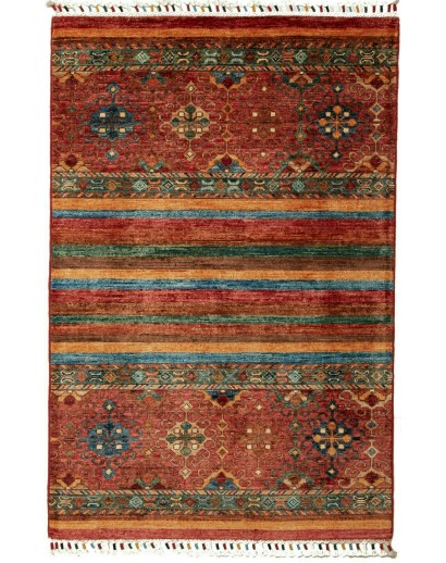 Tappeto Samarkand Pakistan marrone arancione 83x127