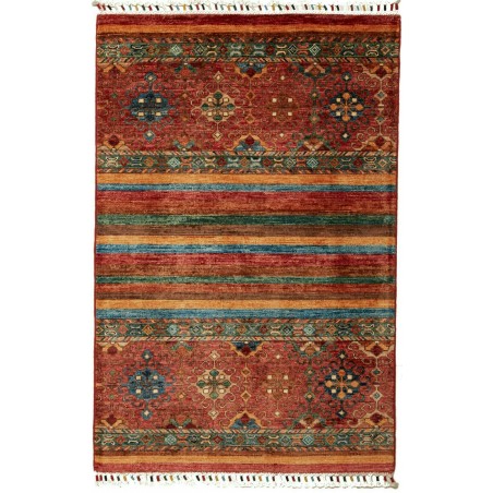 Tappeto Samarkand Pakistan marrone arancione 83x127