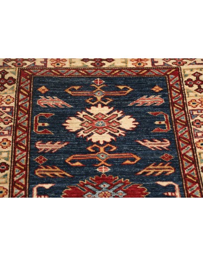 Tappeto Kazak Fine Pakistan azzurro grigio 79x291