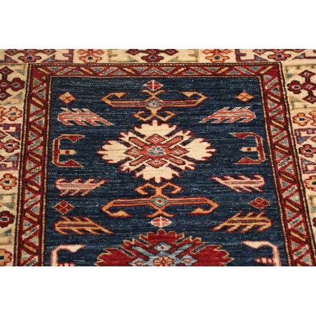 Tappeto Kazak Fine Pakistan azzurro grigio 79x291