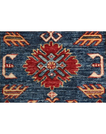 Tappeto Kazak Fine Pakistan azzurro grigio 79x291