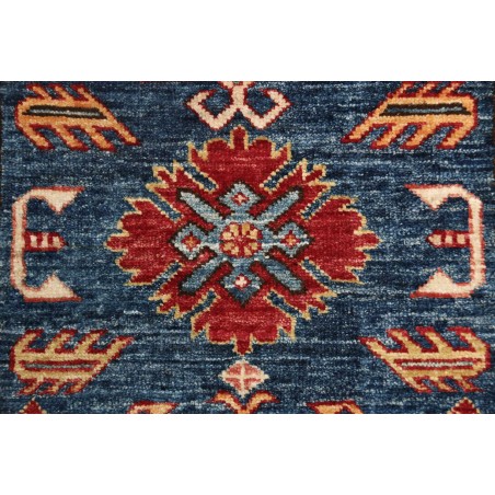 Tappeto Kazak Fine Pakistan azzurro grigio 79x291