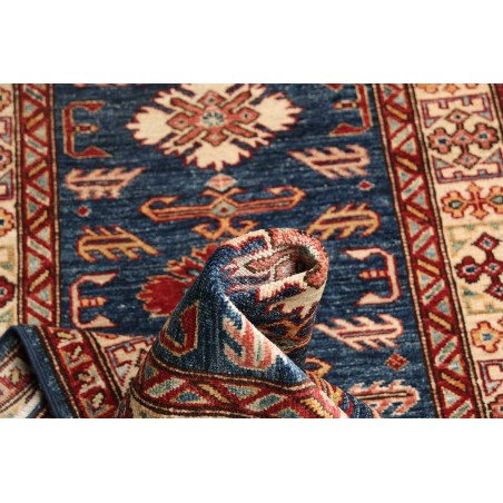 Tappeto Kazak Fine Pakistan azzurro grigio 79x291