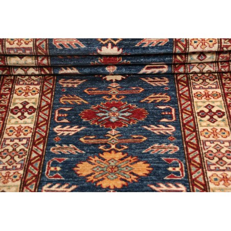 Tappeto Kazak Fine Pakistan azzurro grigio 79x291