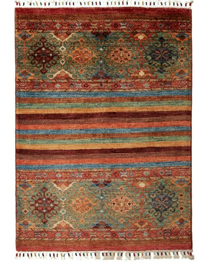 Tappeto Samarkand Pakistan marrone grigio 84x123