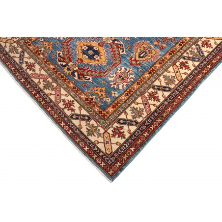Tappeto Kazak Fine Pakistan azzurro arancione 168x239