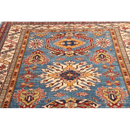 Tappeto Kazak Fine Pakistan azzurro arancione 168x239