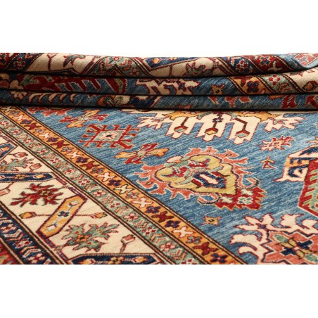 Tappeto Kazak Fine Pakistan azzurro arancione 168x239