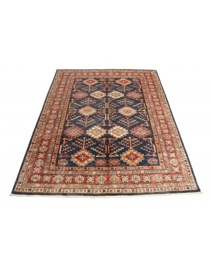 Tappeto Kazak Fine Pakistan marrone grigio 153x198