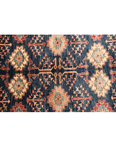 Tappeto Kazak Fine Pakistan marrone grigio 153x198