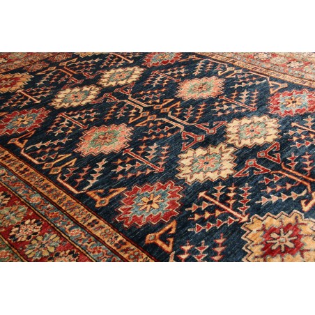 Tappeto Kazak Fine Pakistan marrone grigio 153x198