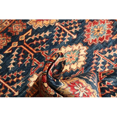 Tappeto Kazak Fine Pakistan marrone grigio 153x198