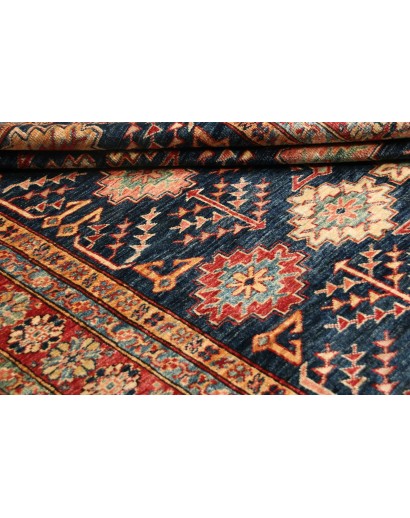 Tappeto Kazak Fine Pakistan marrone grigio 153x198