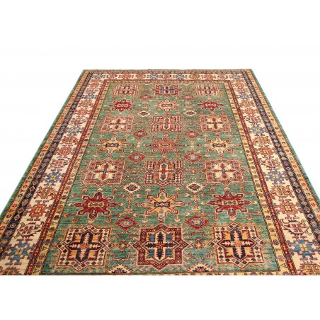 Tappeto Kazak Fine Pakistan marrone grigio 207x306