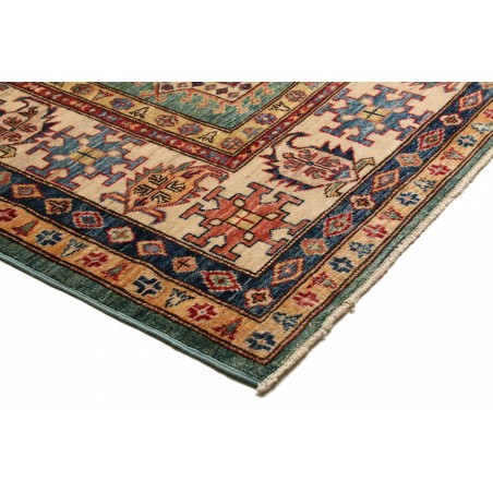 Tappeto Kazak Fine Pakistan marrone grigio 207x306