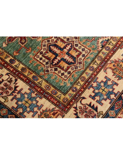 Tappeto Kazak Fine Pakistan marrone grigio 207x306