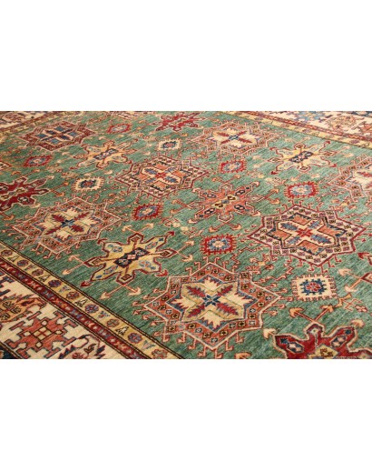 Tappeto Kazak Fine Pakistan marrone grigio 207x306