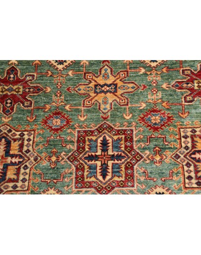 Tappeto Kazak Fine Pakistan marrone grigio 207x306