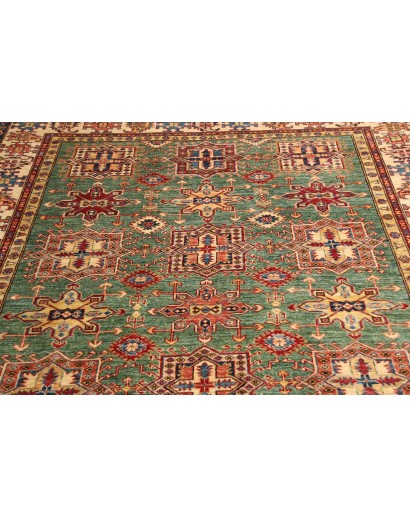 Tappeto Kazak Fine Pakistan marrone grigio 207x306