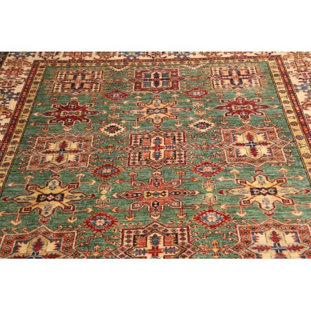 Tappeto Kazak Fine Pakistan marrone grigio 207x306