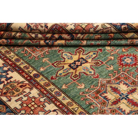 Tappeto Kazak Fine Pakistan marrone grigio 207x306