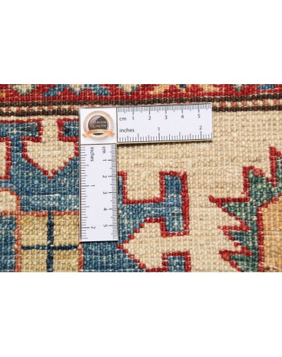 Tappeto Kazak Fine Pakistan marrone grigio 207x306