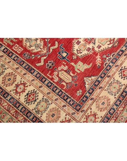 Tappeto Kazak Fine Pakistan marrone grigio 202x290