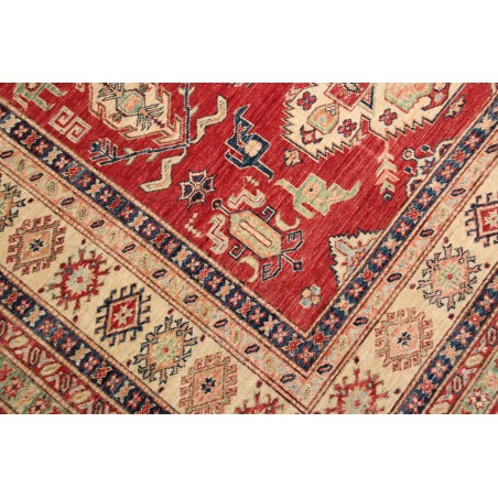 Tappeto Kazak Fine Pakistan marrone grigio 202x290