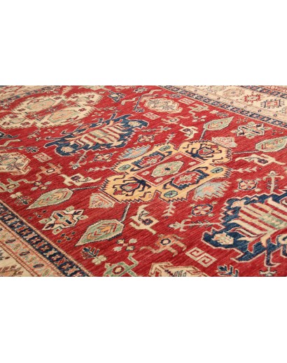 Tappeto Kazak Fine Pakistan marrone grigio 202x290