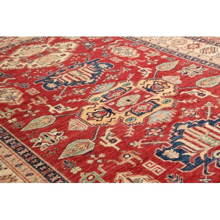 Tappeto Kazak Fine Pakistan marrone grigio 202x290