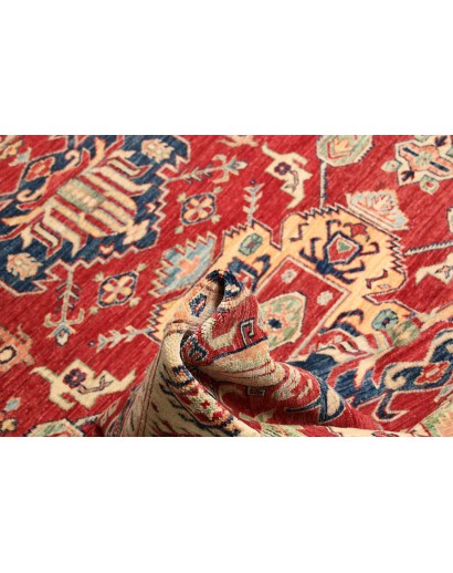 Tappeto Kazak Fine Pakistan marrone grigio 202x290