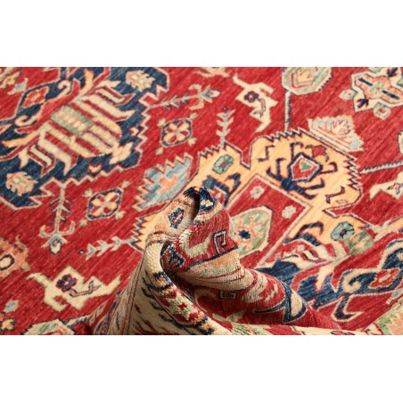 Tappeto Kazak Fine Pakistan marrone grigio 202x290