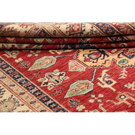 Tappeto Kazak Fine Pakistan marrone grigio 202x290