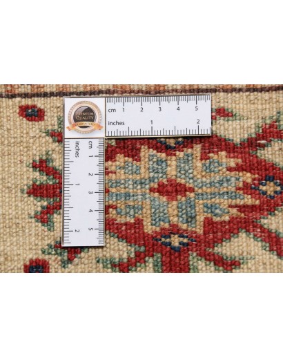 Tappeto Kazak Fine Pakistan marrone grigio 202x290