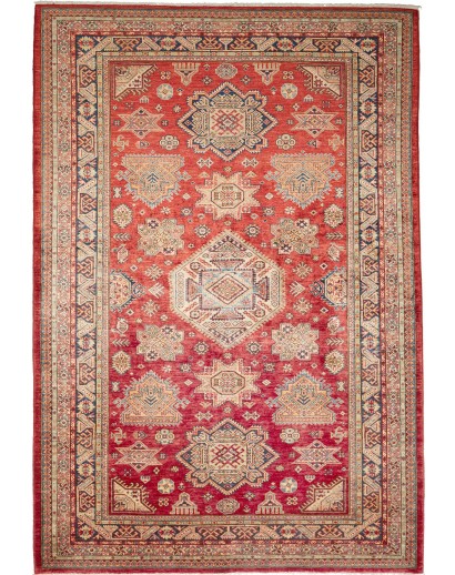 Tappeto Kazak Fine Pakistan rosso giallo 187x265