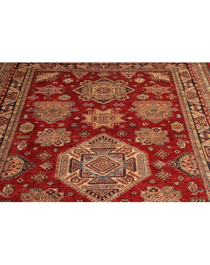 Tappeto Kazak Fine Pakistan rosso giallo 187x265