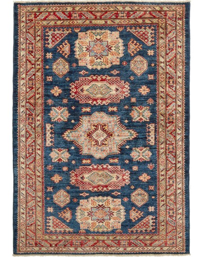 Tappeto Kazak Fine Pakistan marrone grigio 124x175