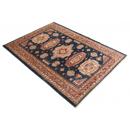 Tappeto Kazak Fine Pakistan marrone grigio 124x175