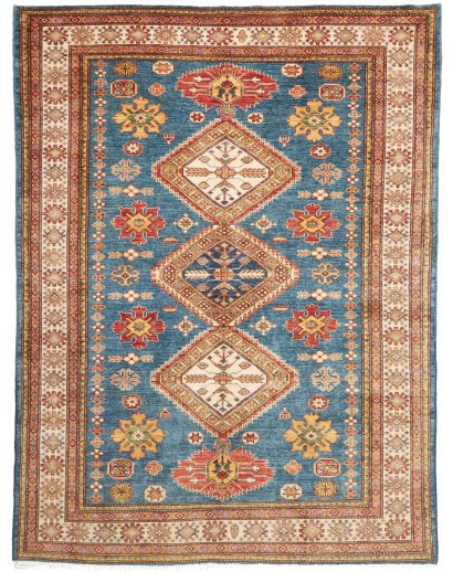 Tappeto Kazak Fine Pakistan bianco giallo 175x226