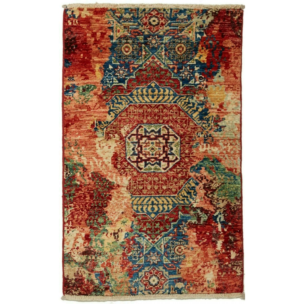 Tappeto Mona Pakistan marrone giallo 58x94 Tappeto Mona Pakistan marrone giallo 58x94