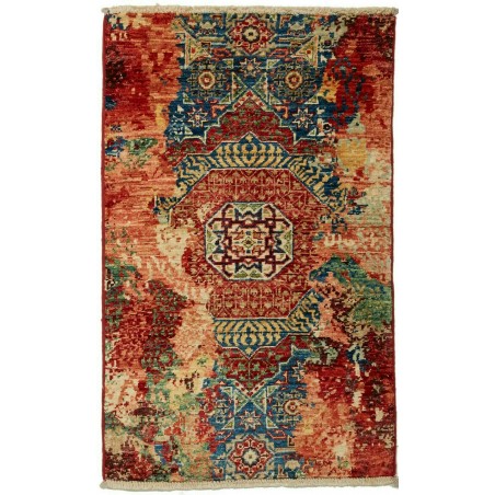 Tappeto Mona Pakistan marrone giallo 58x94