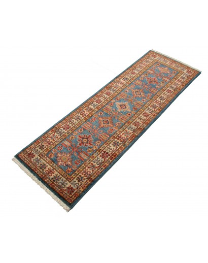 Tappeto Kazak Fine Pakistan marrone grigio 56x181