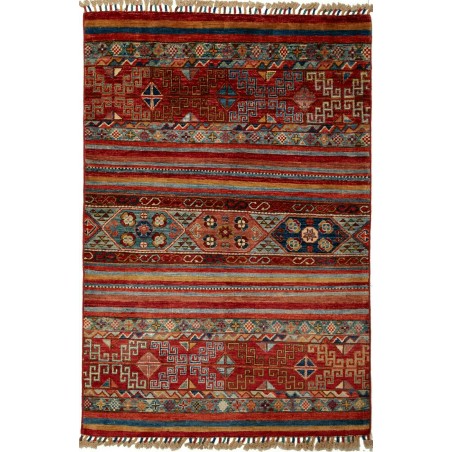 Tappeto Samarkand Pakistan marrone grigio 99x148