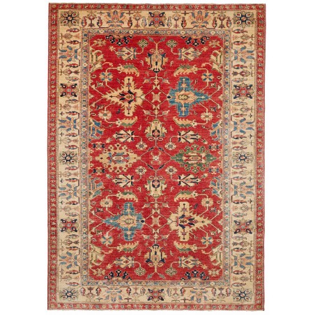 Tappeto Kazak Fine Pakistan marrone giallo 209x298